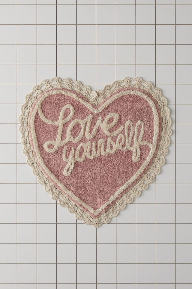 Rae Dunn LOVE YOURSELF Bath Mat