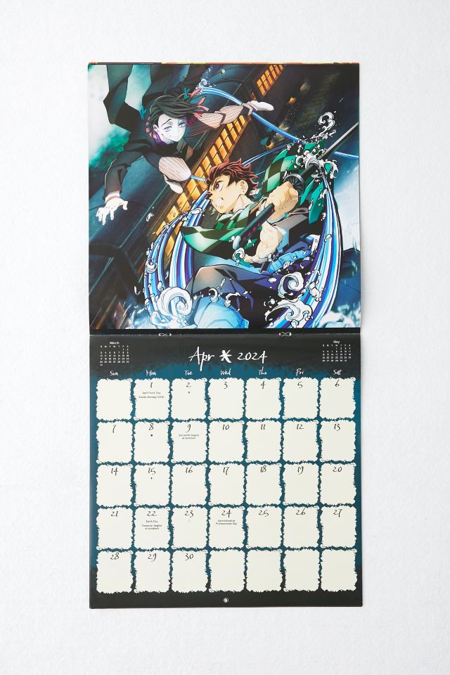 Demon Slayer 2024 Wall Calendar