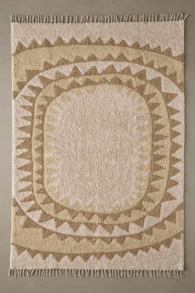 Urban Outfitters Sun Tufted Rug In Ivory At  In Brown