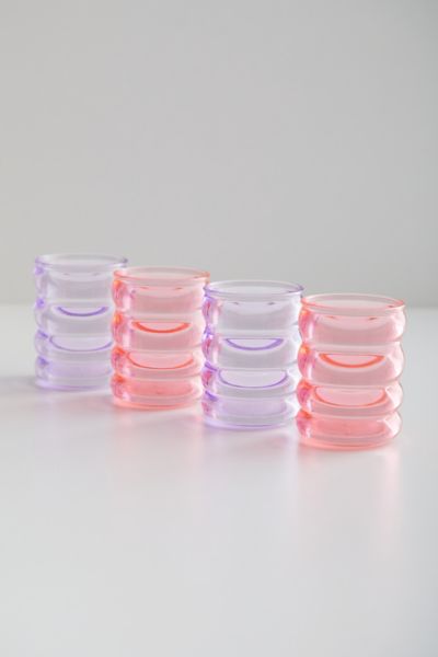 Xo, Fetti Wavy Acrylic Cup - Set Of 4 | Urban Outfitters Canada