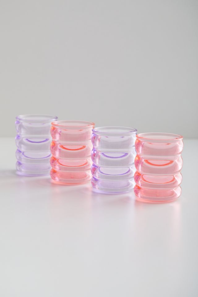 xo, Fetti Wavy Acrylic Cup - Set Of 4