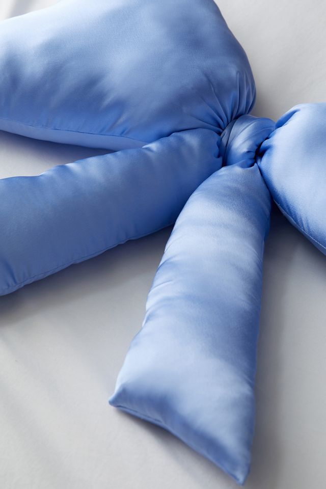 Big Bow Satin Throw Pillow #2