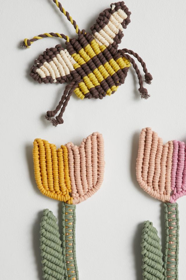 Macrame Tulip Wall Hanging Set #2