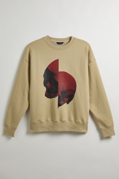 Shop Tee Library Revival Sweatshirt In Tan At Urban Outfitters