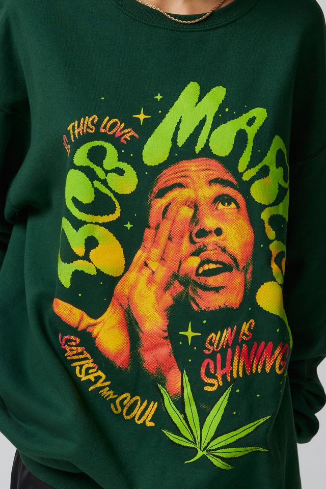 Bob Marley Oversized Crew Neck Sweatshirt | Urban Outfitters Bob Marley Oversized Crew Neck Sweatshirt | Urban Outfitters