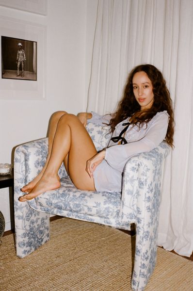 URBAN OUTFITTERS FLORIA TOILE CHAIR IN BLUE TOILE AT URBAN OUTFITTERS 