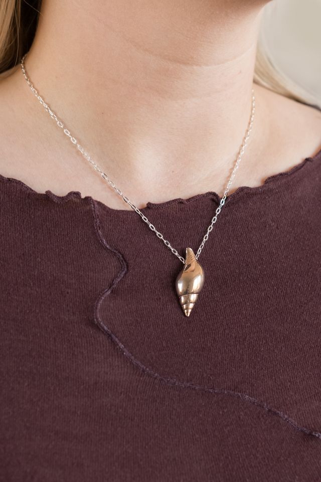 Soft Blonde Whorl Necklace #1