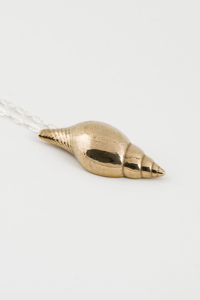 Soft Blonde Whorl Necklace #3