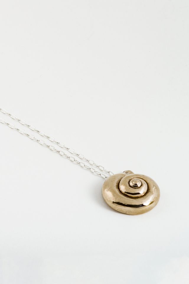Soft Blonde Spiral Necklace #1