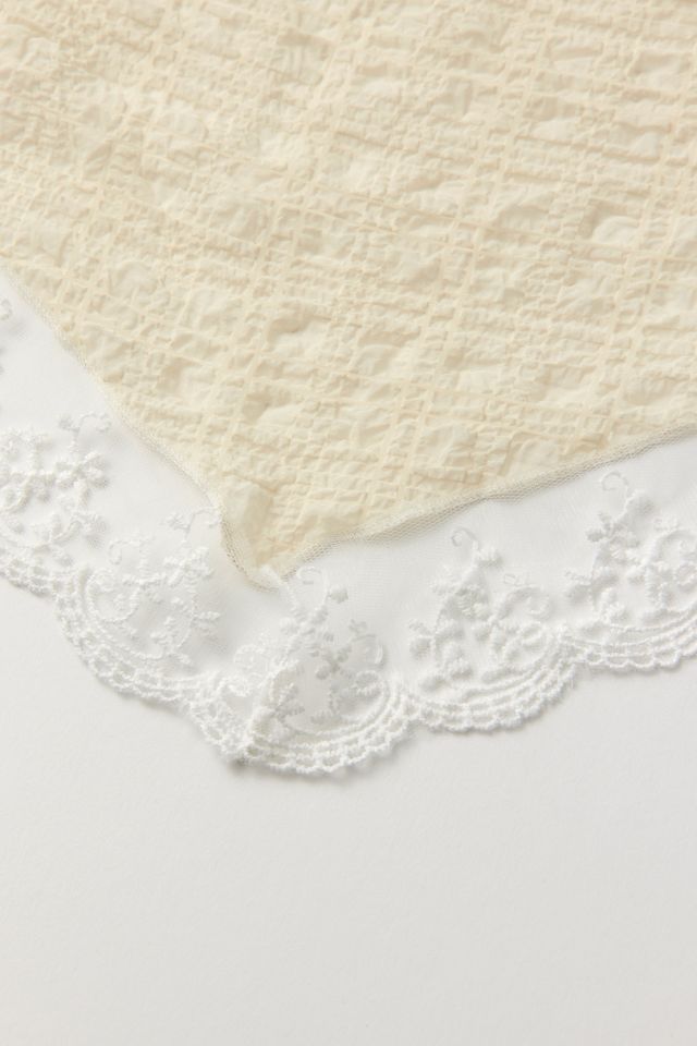 Lace Trim Headscarf