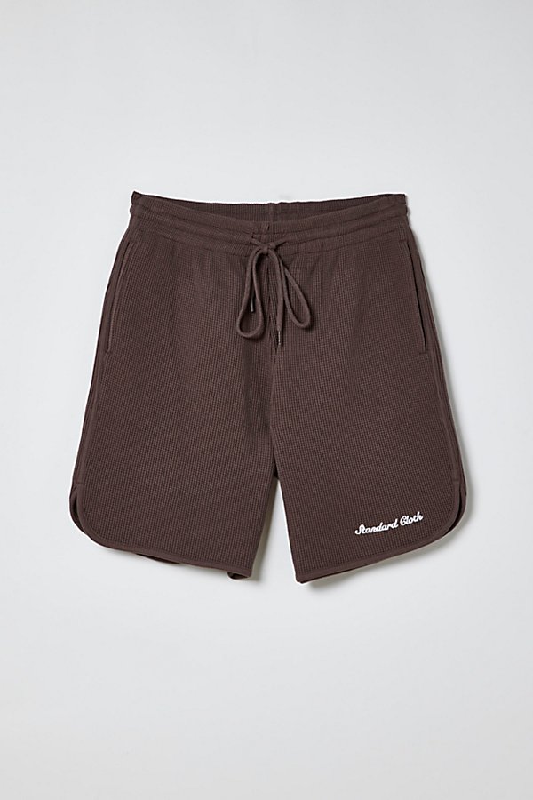 Standard Cloth Thermal Athletic Short In Chocolate, Men's At Urban Outfitters