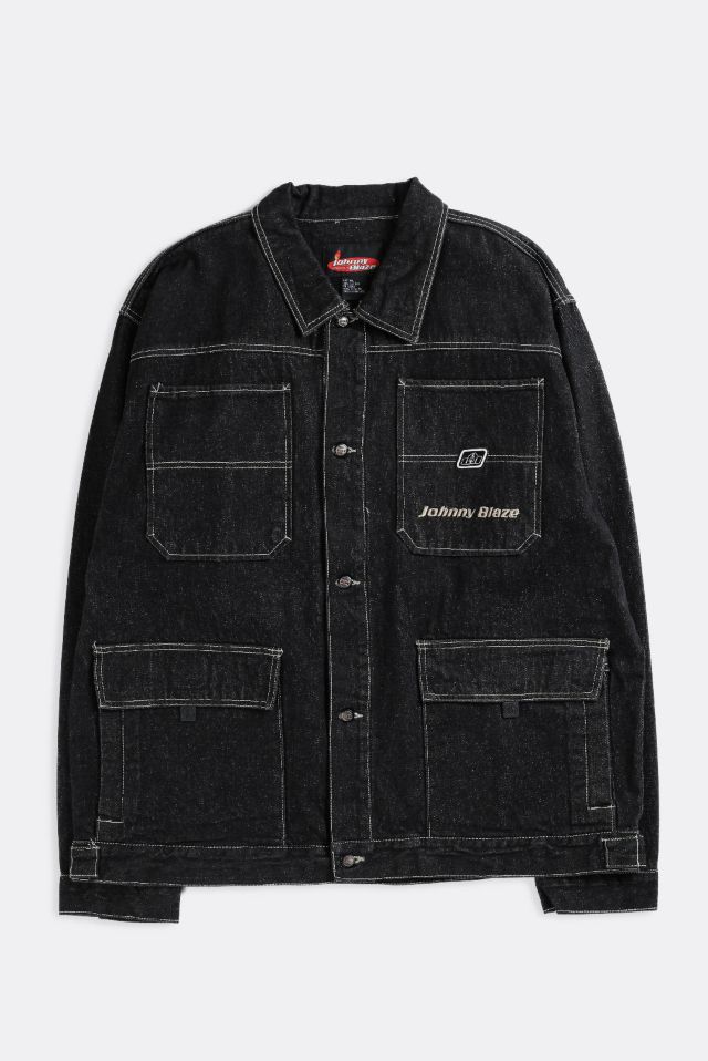 Deadstock Johnny Blaze Denim Chore Jacket 002 | Urban Outfitters