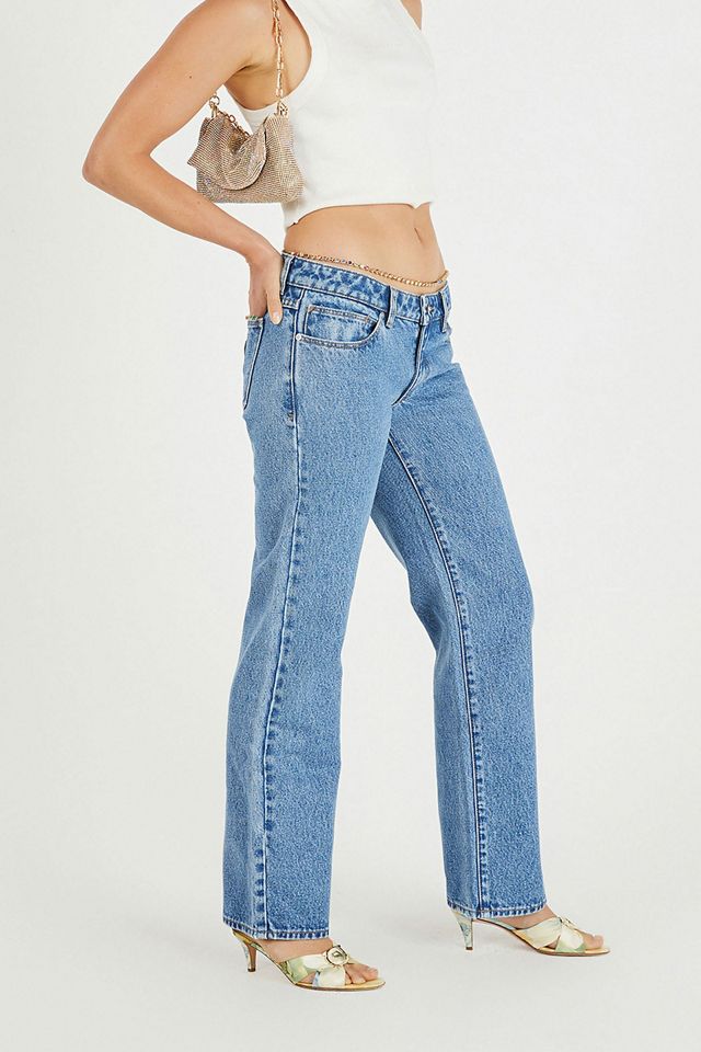Abrand A 99 Low Straight Jean Gia Organic Blue