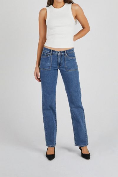 Abrand Jeans 99 Low Straight Jean In Elena, Women's At Urban Outfitters