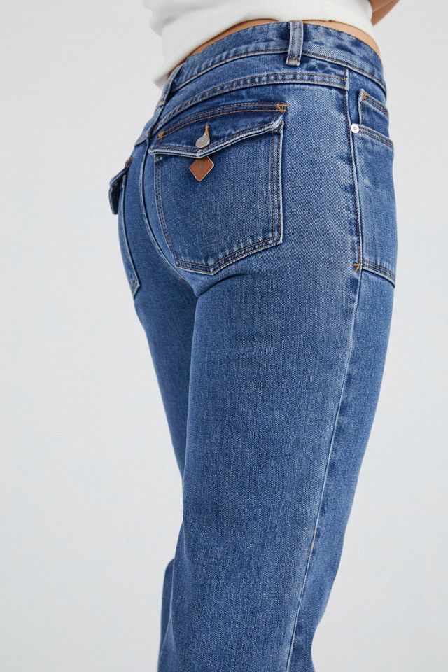 Abrand 95 Low Wide Jean Stevie Washed Blue