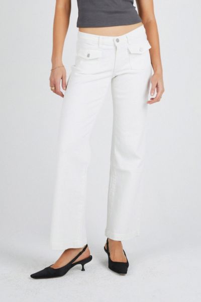 Abrand Jeans Abrand 99 Low & Wide Jean In Pearl, Women's At Urban Outfitters