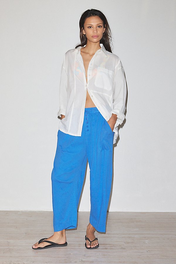 Out From Under Arlo Wide-leg Pant In Blue, Women's At Urban Outfitters