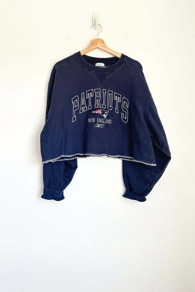 patriots crop sweatshirt