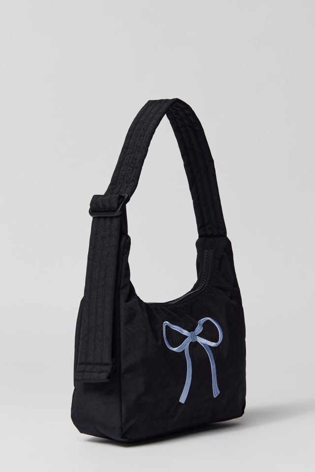 BAGGU UO Exclusive Embroidered Bow Mini Nylon Shoulder Bag