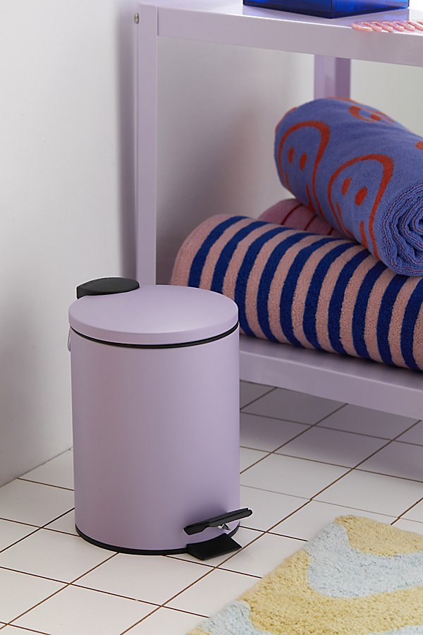 Urban Outfitters Jay Round Waste Bin In Lavender At  In Purple