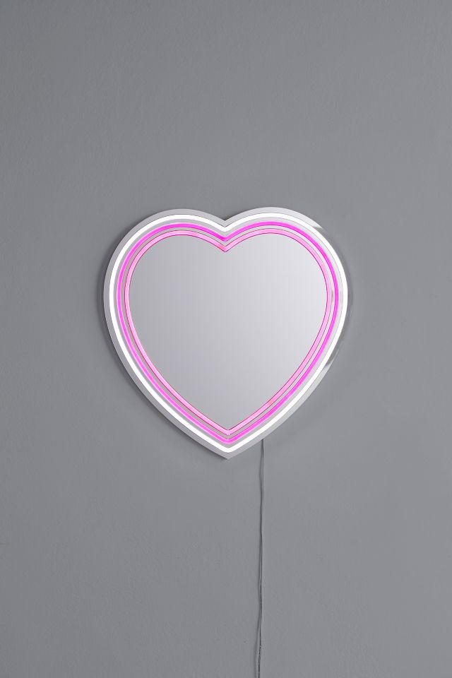 Heart LED Wall Mirror #2