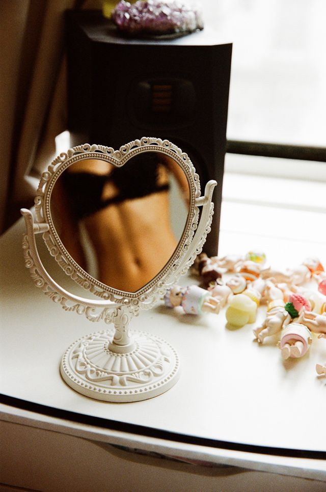 Heart Tabletop Mirror