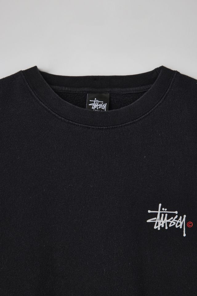 Stussy Arch Logo Crew Neck Sweatshirt, Urban Outfitters