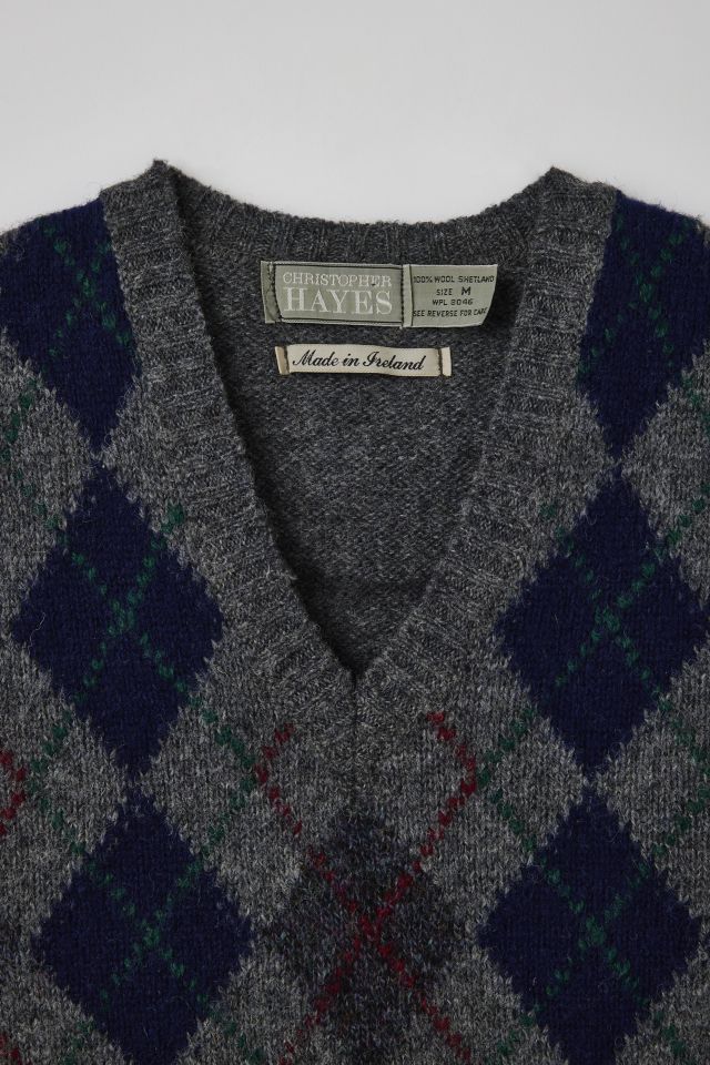 Vintage Argyle Sweater Vest #2