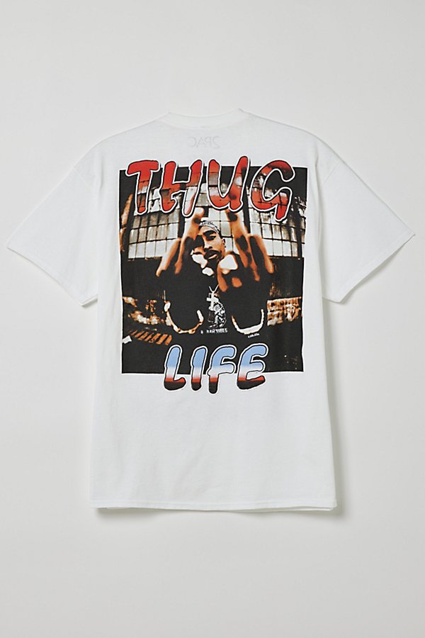 Urban Outfitters Kids' Tupac Thug Life Tee In White, Men's At