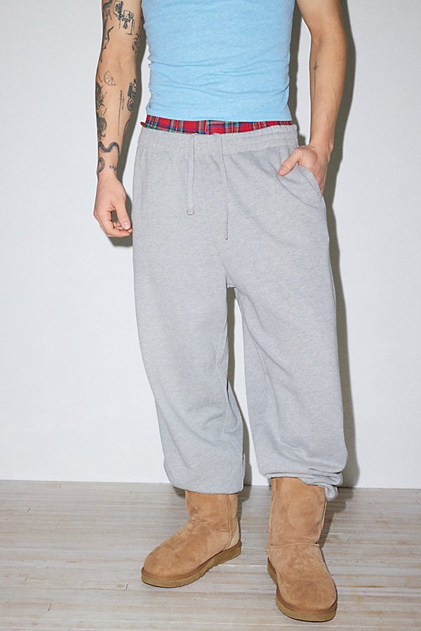 Bdg Bonfire Straight Leg Sweatpant In Light Grey, Men's At Urban Outfitters
