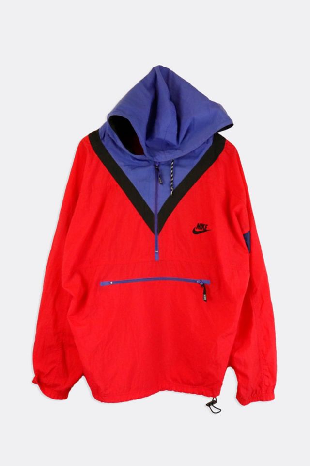 Half zip nike windbreaker best sale