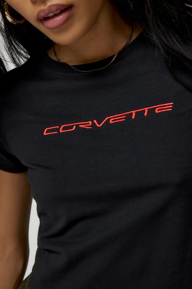 Corvette Embroidered Baby Tee #2