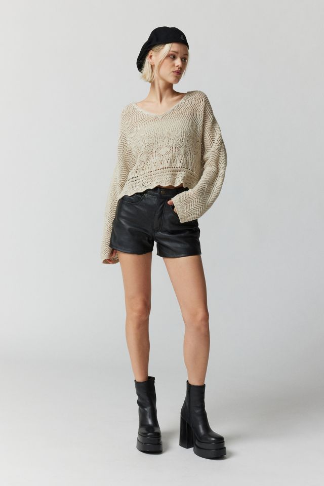 UO Pointelle Pullover Sweater #1