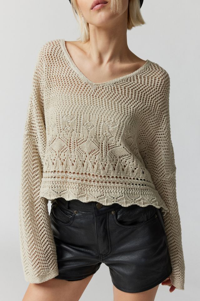 UO Pointelle Pullover Sweater #2