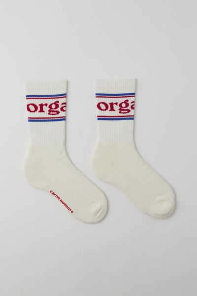 Carne Bollente Feet Orgasm Crew Sock In White, Women's At Urban Outfitters
