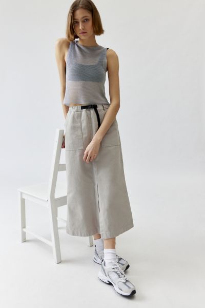 Gramicci Long Baker Belted Waist Tech Midi Skirt