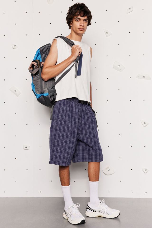 Gramicci OG Yarn Dye Dobby Plaid Belted Waist Jam Short | Urban