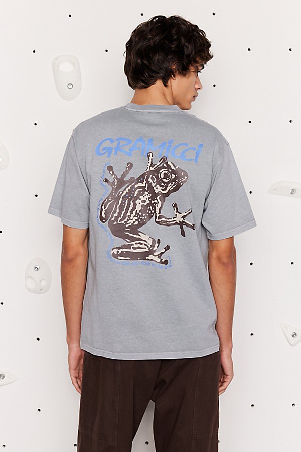Shop Gramicci Sticky Frog Tee In Slate At Urban Outfitters