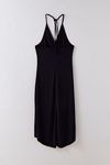 denim maxi halter dress Renita Halterneck Button Maxi Dress Denim Blue