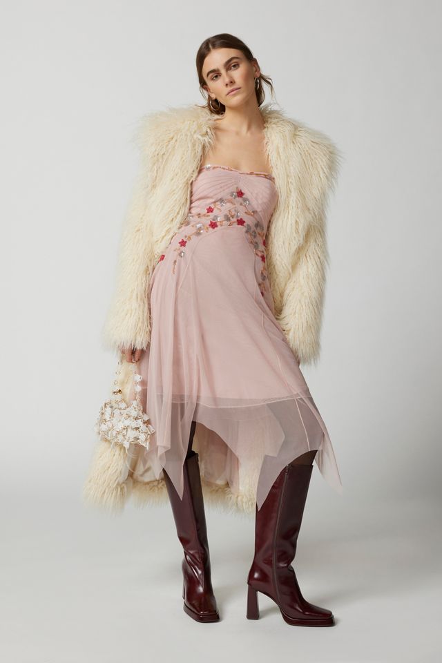 UO Verity Embellished Strapless Midi Dress #1