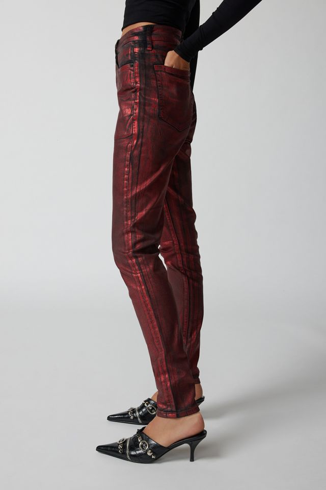 Neon Denim Cherry Coated Skinny Jean | Urban Outfitters Canada