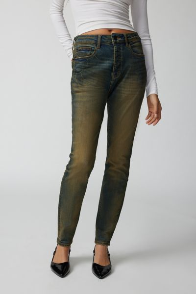 Neon Denim Cherry Skinny Jean - Dusty Dirty Wash