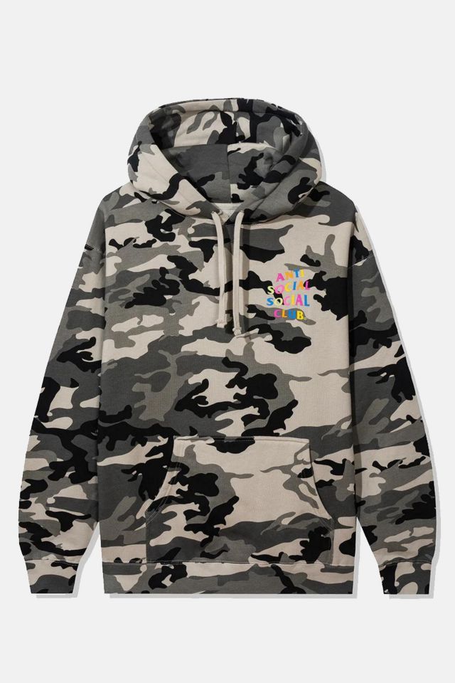 Anti social camo discount hoodie