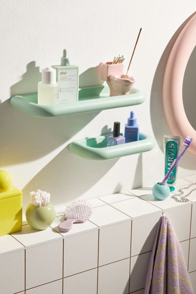 Urban Outfitters Harper Wall Shelf In Mint At  In Green