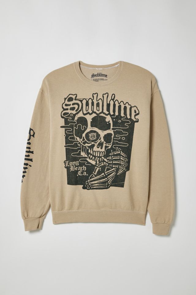 Sublime Skull Long Beach Crew Neck Sweatshirt