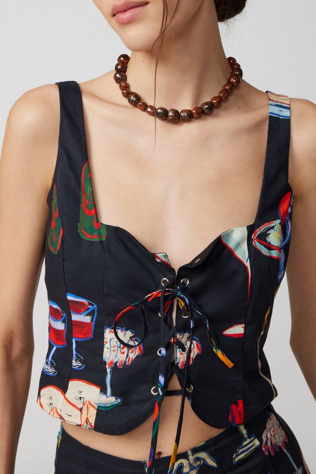Lisa Says Gah Ophelia Lace-Up Corset Top #3