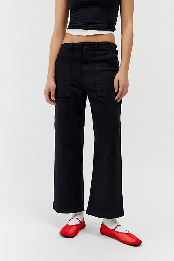 Shop Pistola Sophia Wide-leg Ankle Pant In Black, Women's At Urban Outfitters