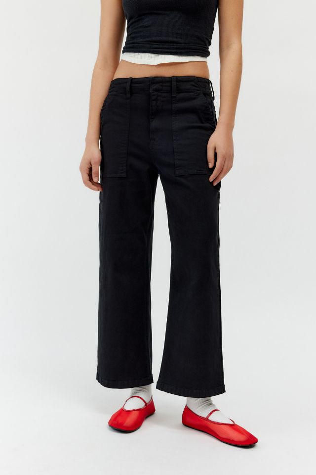 High waisted wide leg ankle pants best sale