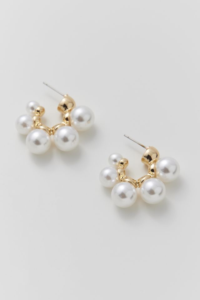 Statement Pearl Hoop Earring #2