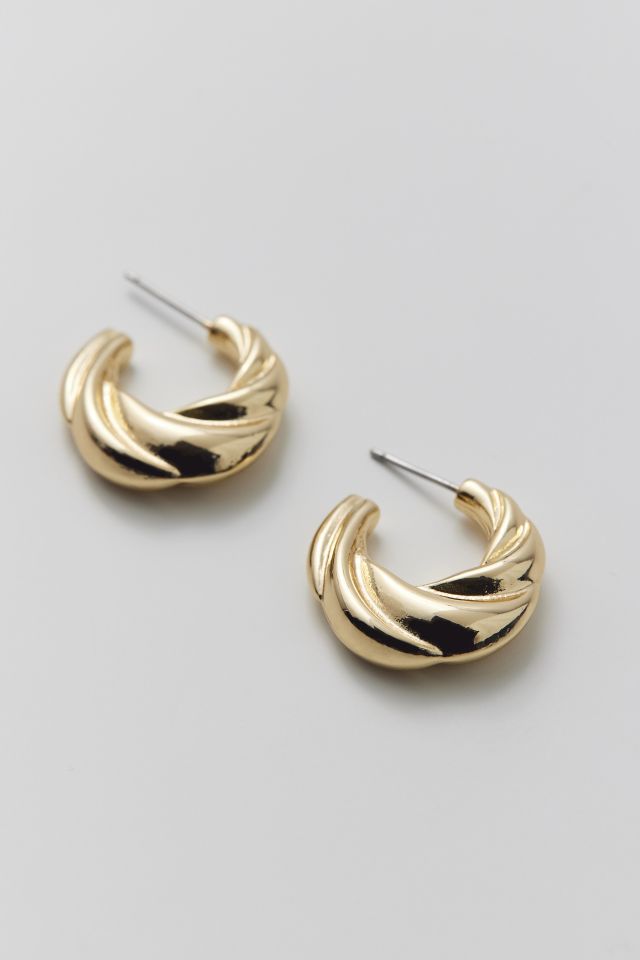 Twisted C Hoop Earring #2